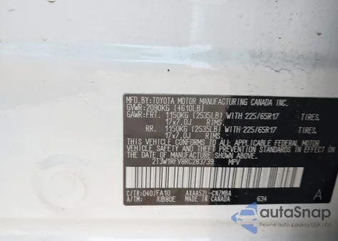 2024 Toyota Rav4 Xle/Xle Premium z USA, uszkodzony, nr VIN 2T3W1RFV8RC283739